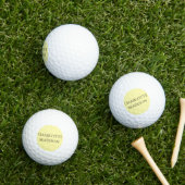 Moderne einfache Creme-Trendy-Minimalist Plain Nam Golfball (Insitu Gras)