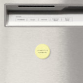 Moderne einfache Creme-Trendy-Minimalist Plain Nam Magnet (In Situ (Geschirrspüler))