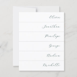 Moderne einfache Cursive Wedding Name Platzkarte