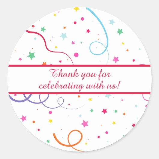 Moderne einfache Dankeschön für die individuelle B Runder Aufkleber (Vorderseite)