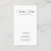 Moderne, einfache Design-Template-Typografie Visitenkarte (Vorderseite)