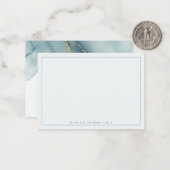 Moderne einfache, dunkelblaue Gold-Coupons Mitteilungskarte (Vorderseite/Rückseite Beispiel)