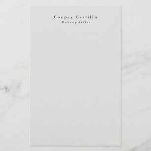 Moderne einfache dunkelgraue professionelle Minima Briefpapier