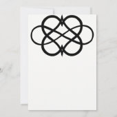 Moderne einfache einladung (Rückseite)