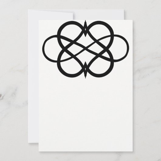 Moderne einfache einladung (Rückseite)