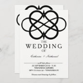 Moderne einfache einladung (Vorne/Hinten)