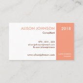 Moderne einfache einzigartige intelligente visitenkarte (Rückseite)