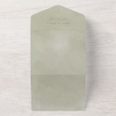 Moderne, einfache Elegant Palm Green | QR-Code-Web All In One Einladung (Außenbereich)