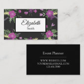 Moderne, einfache Elegant Visitenkarte (Vorne/Hinten)