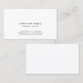 Moderne, einfache Elegant-Vorlage einfach zu mache Visitenkarte (Vorne/Hinten)