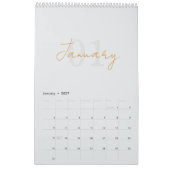 Moderne einfache elegante 2026-Kalender Kalender (Jan 2027)