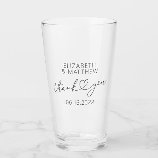 Moderne, einfache Elegante Elegante Glas (Vorderseite)