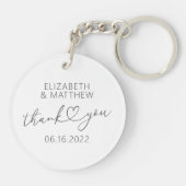 Moderne, einfache Elegante Elegante Schlüsselanhänger (Rückseite)