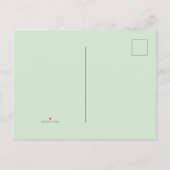 Moderne, einfache, elegante, farbenfrohe Hochzeit  Einladungspostkarte (Rückseite)