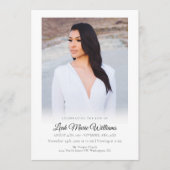 Moderne Einfache Elegante Foto Beerdigung Programm (Vorderseite)