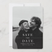 Moderne, einfache, elegante Fotos für Hochzeiten r Einladung (Vorderseite)