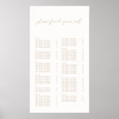 Moderne, einfache, elegante Hochzeitsstift Poster (Vorne)