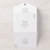 Moderne, einfache, elegante Joshua-Silhouette All In One Einladung (Außenbereich)