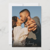 Moderne Einfache Elegante Minimalistisch 5-Foto Ho Einladung (Rückseite)