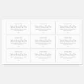 Moderne, einfache Elegante Schönheitspflege Etiketten (Blatt)