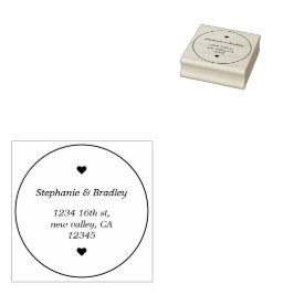 Moderne, einfache, elegante Skripte Neuauflage Hoc Gummistempel