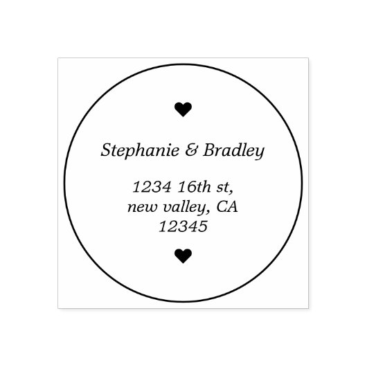 Moderne, einfache, elegante Skripte Neuauflage Hoc Gummistempel (Prägung)