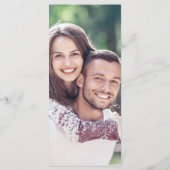 Moderne, einfache, elegante Skripthochzeit Menükarte (Rückseite)