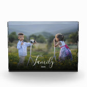 Moderne, einfache, elegante Textübersetzung Fotoblock (Vorderseite)