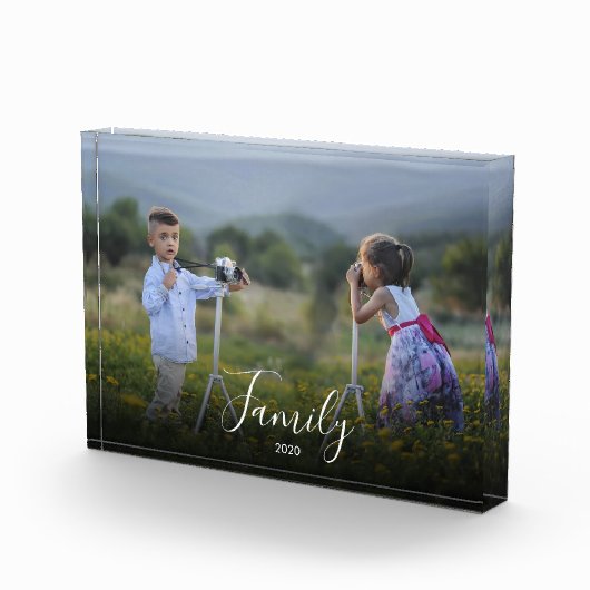 Moderne, einfache, elegante Textübersetzung Fotoblock (Rechts)