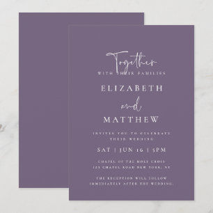 Moderne, einfache, elegante Typografie Einladung