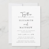 Moderne, einfache, elegante Typografie Einladung (Vorderseite)