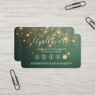 Moderne einfache elegante Typografie Treuekarte Visitenkarte