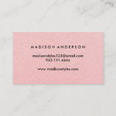 Moderne einfache elegante Typografie Visitenkarte (Rückseite)