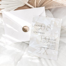 Moderne, einfache Elfenbeinhochzeit