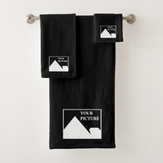 Moderne Einfache Erstellung eines eigenen Hochzeit Badhandtuch Set