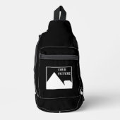 Moderne Einfache Erstellung eines eigenen Hochzeit Crossbody Bag (Vorderseite)