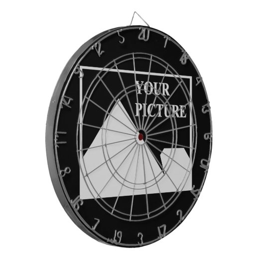 Moderne Einfache Erstellung eines eigenen Hochzeit Dartscheibe (Vorderseite Links)