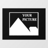 Moderne Einfache Erstellung eines eigenen Hochzeit Fensteraufkleber (Blatt)