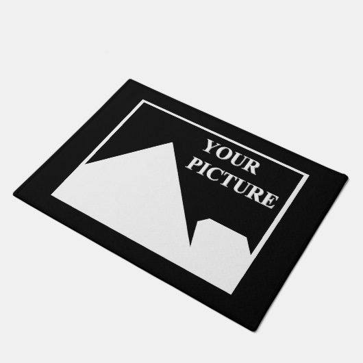 Moderne Einfache Erstellung eines eigenen Hochzeit Fußmatte (Schrägansicht)