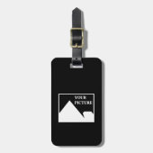 Moderne Einfache Erstellung eines eigenen Hochzeit Gepäckanhänger (Vorderseite vertikal)