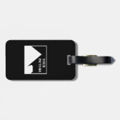 Moderne Einfache Erstellung eines eigenen Hochzeit Gepäckanhänger (Rückseite horizontal)