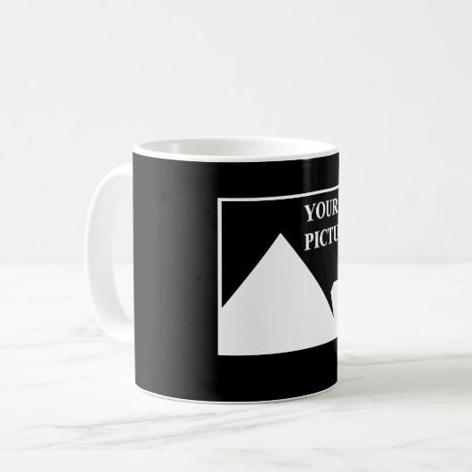 Moderne Einfache Erstellung eines eigenen Hochzeit Kaffeetasse (Vorderseite Links)