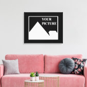 Moderne Einfache Erstellung eines eigenen Hochzeit Leinwanddruck (Insitu (Wohnzimmer))