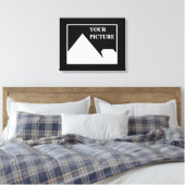 Moderne Einfache Erstellung eines eigenen Hochzeit Leinwanddruck (Insitu (Schlafzimmer))