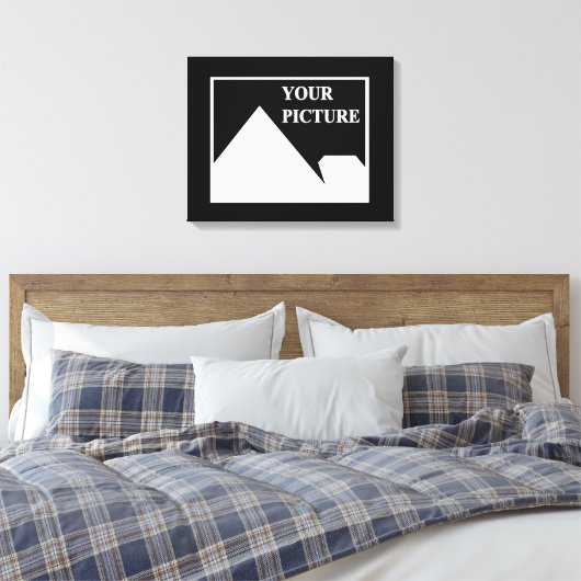 Moderne Einfache Erstellung eines eigenen Hochzeit Leinwanddruck (Insitu (Schlafzimmer))