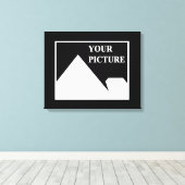 Moderne Einfache Erstellung eines eigenen Hochzeit Leinwanddruck (Insitu (Holzboden))