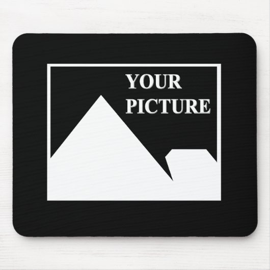 Moderne Einfache Erstellung eines eigenen Hochzeit Mousepad (Vorne)