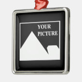 Moderne Einfache Erstellung eines eigenen Hochzeit Ornament Aus Metall (Links)