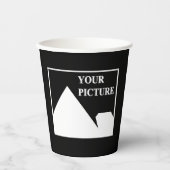 Moderne Einfache Erstellung eines eigenen Hochzeit Pappbecher (Vorderseite)