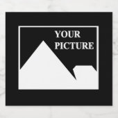 Moderne Einfache Erstellung eines eigenen Hochzeit Schaumweinetikett (Einzelnes Label)